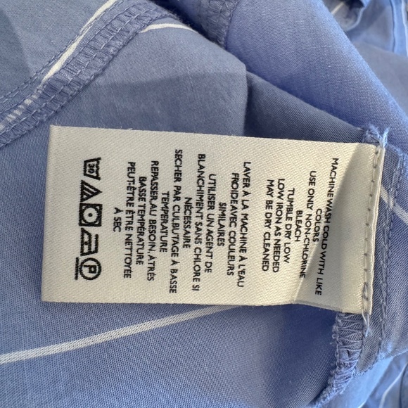 We The Free by Free People, Size M, Blue Pinstripe - Picture 10 of 11